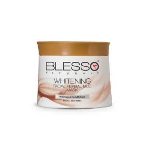 BLESSO NATURALS WHITENING FACIAL HERBAL MUD MASK 100GM