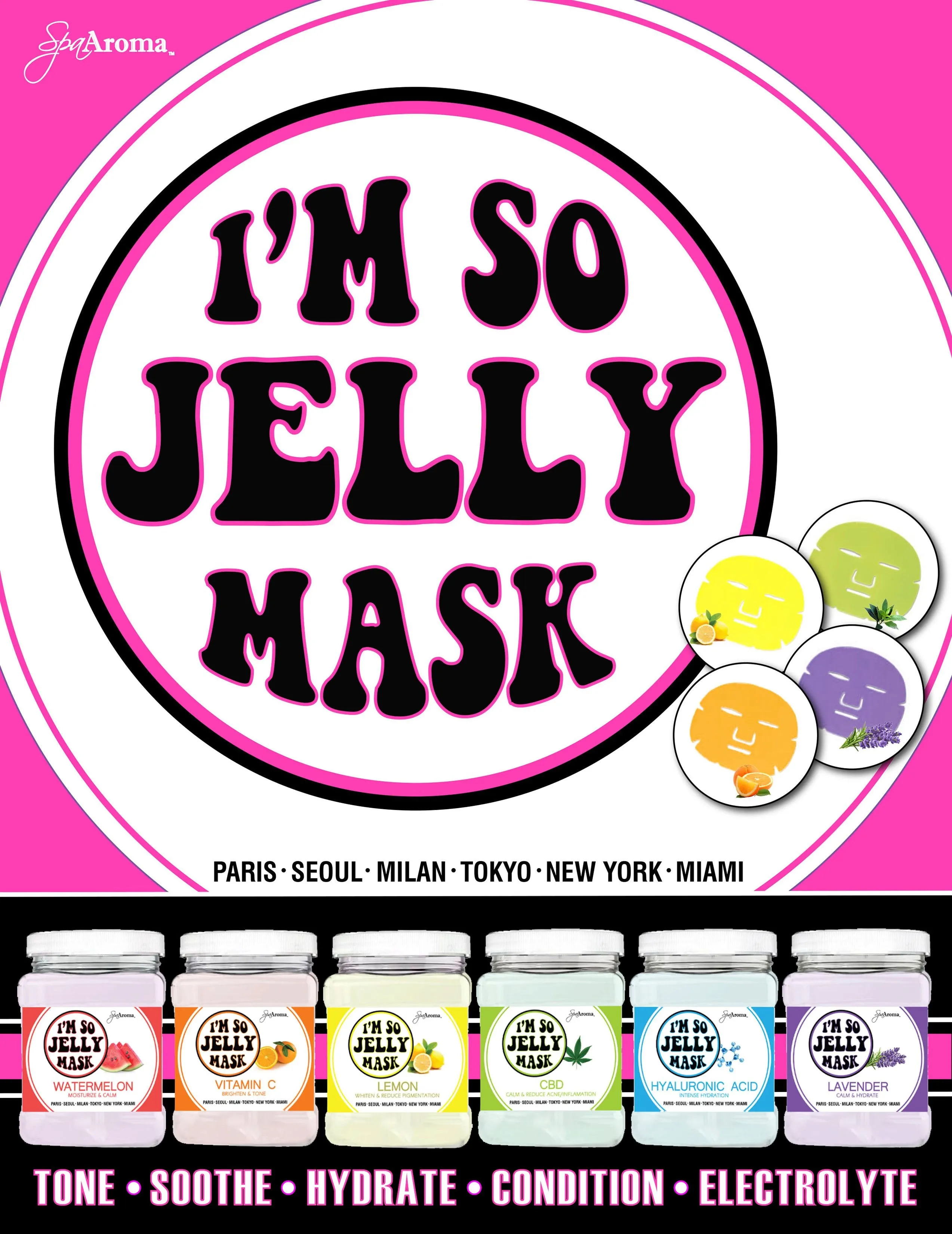 COLLAGEN  Firm   Stimulate  I'M SO JELLY (hydrojelly) MASK