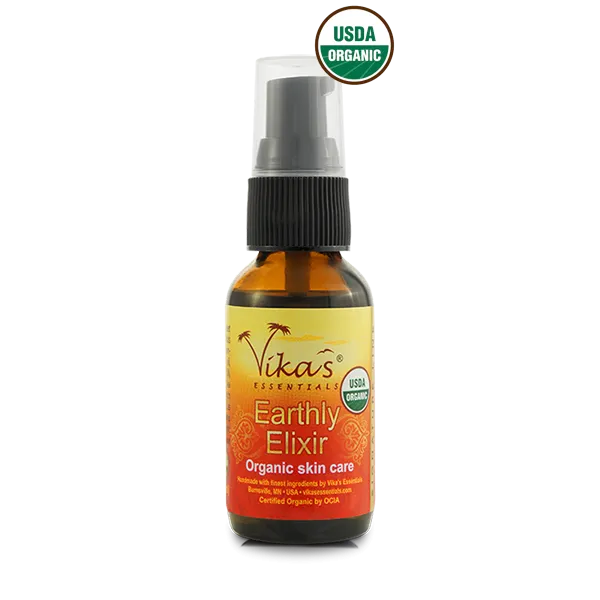 Earthly Elixir. Facial Serum - USDA Certified Organic