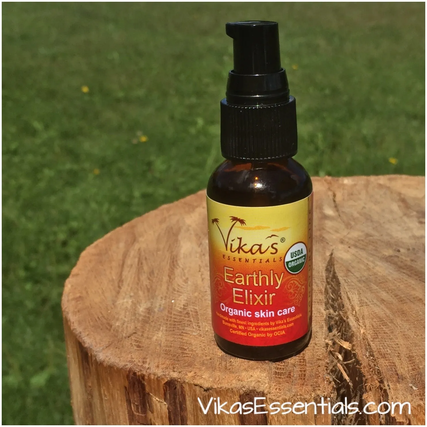 Earthly Elixir. Facial Serum - USDA Certified Organic