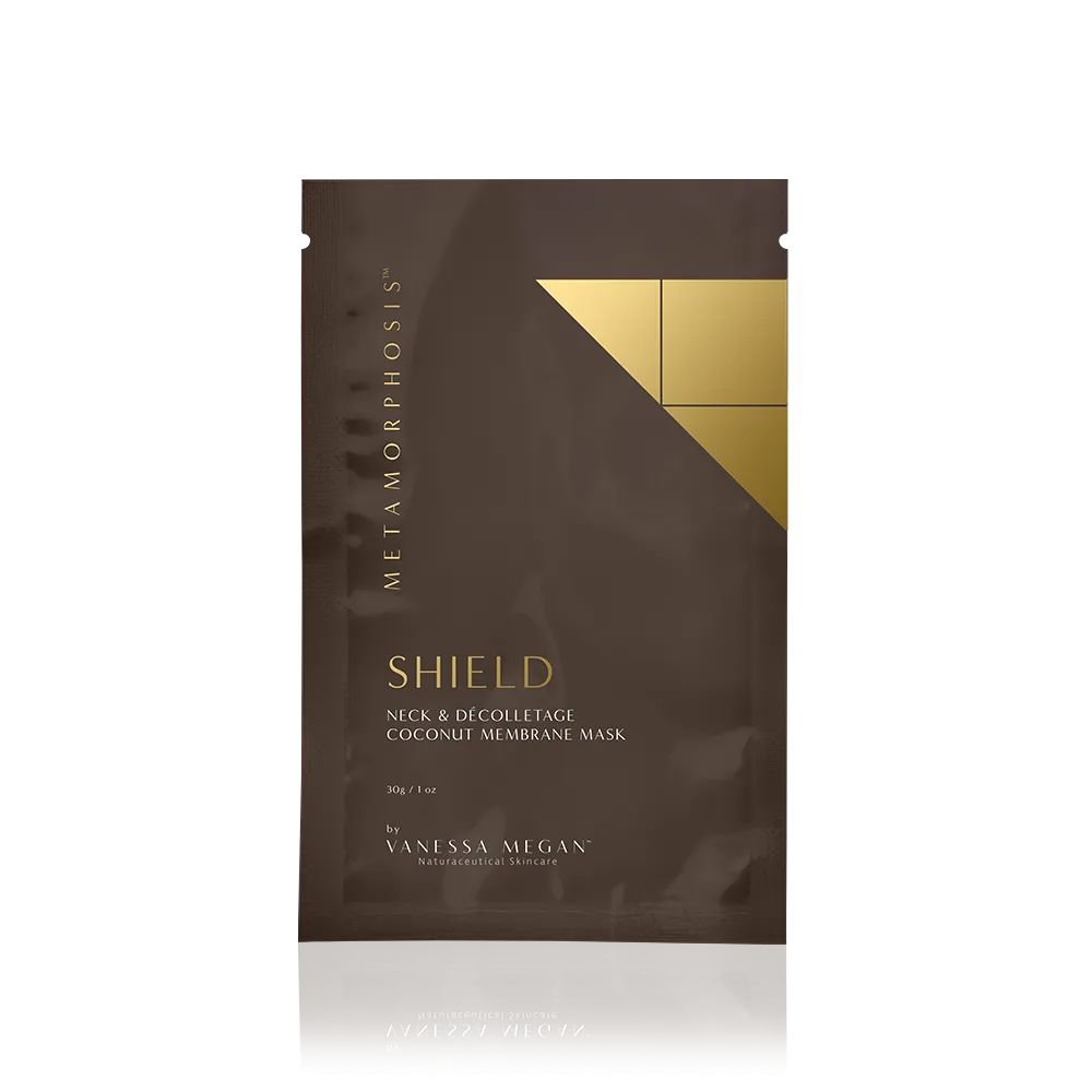 Metamorphosis | Shield | Neck & Décolletage Coconut Membrane Mask | 3-Pack