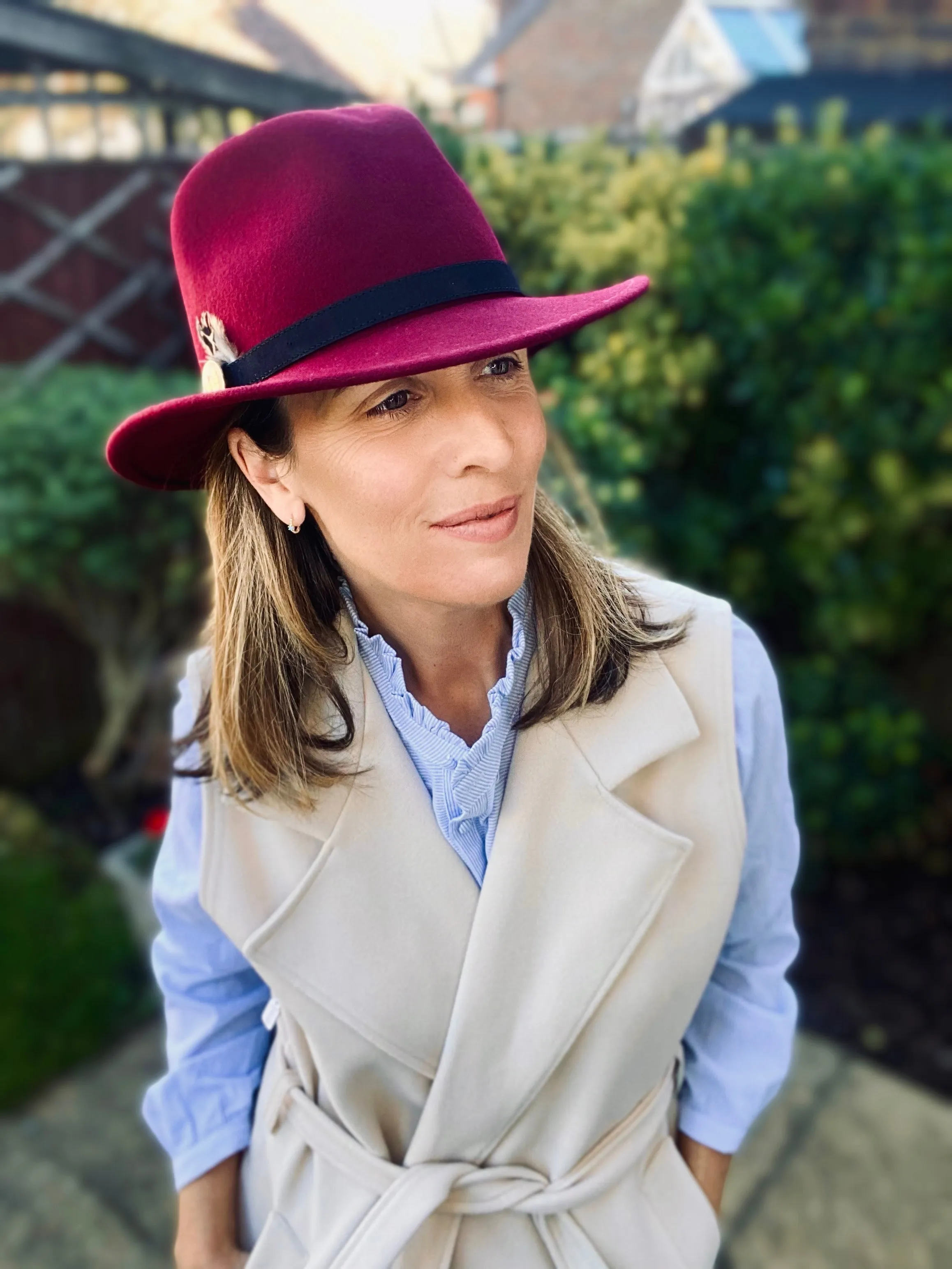 POPPY (Red Wine) Fedora