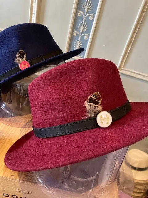 POPPY (Red Wine) Fedora