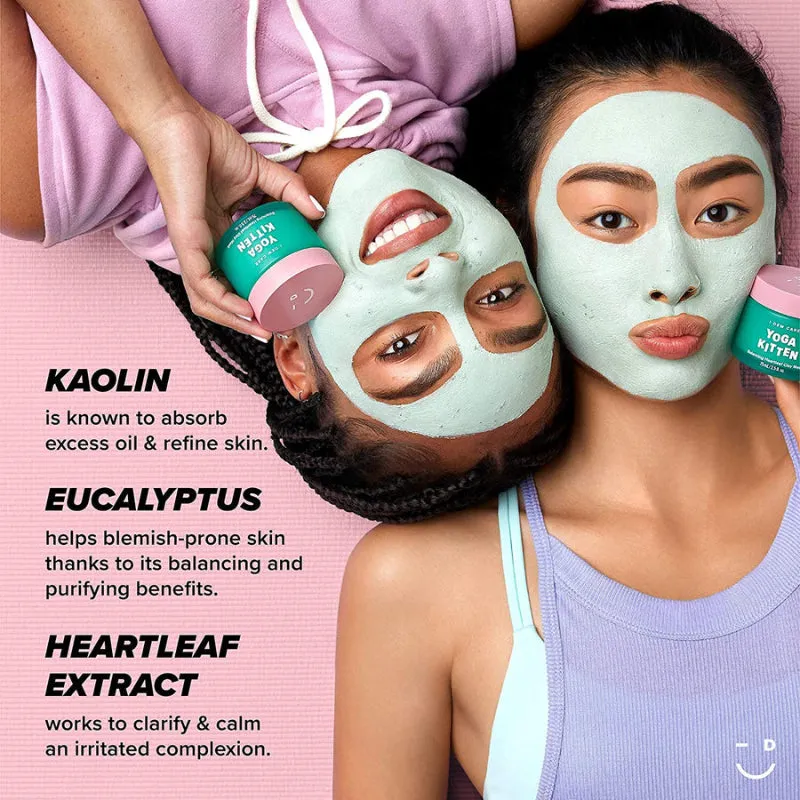 Yoga Kitten Balancing Heartleaf Clay Mask